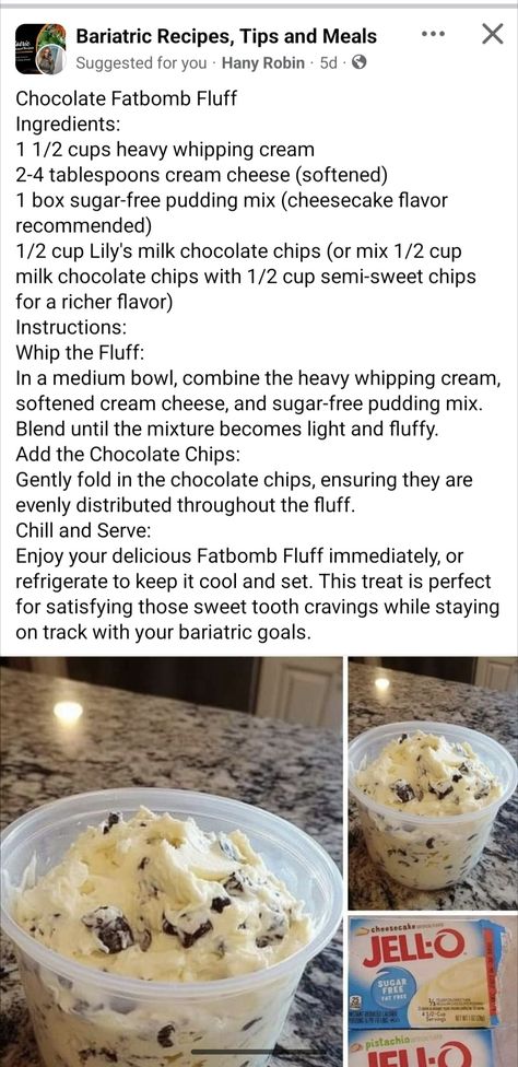 Code Red Recipes, Red Recipes, Deserts Easy, Sugar Free Pudding, Code Red, Soften Cream Cheese, Bariatric Recipes, Milk Chocolate Chips, Red Food