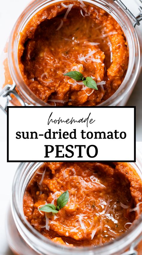 Tomato Pesto Sauce, Pesto Uses, Resep Oatmeal, Sun Dried Tomato Pesto, Sundried Tomato Pesto, Red Pesto, Tomato Pesto, Sun Dried Tomatoes, Pesto Recipe