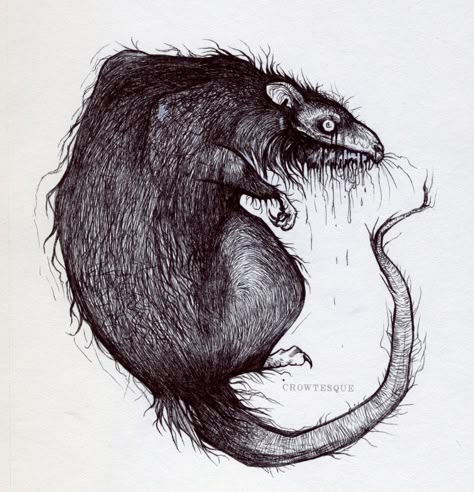 Stile Pin Up, Sewer Rat, Creepy Sketches, Rat Drawing, Wörter Tattoos, Rat Tattoo, Creepy Drawings, Arte Punk, Horror Artwork