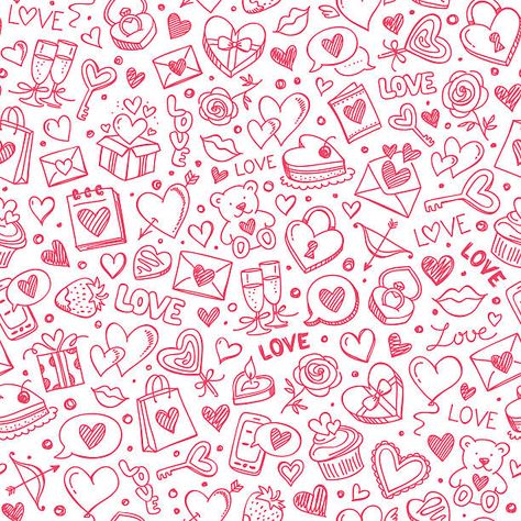 1,096,145 Love Background Stock Photos, Pictures & Royalty-Free Images - iStock Valentines Day Doodles, Valentine Doodle, Valentines Day Drawing, Valentine Poster, Valentines Illustration, Doodle Background, Holiday Graphics, Valentines Day Coloring, Valentines Patterns