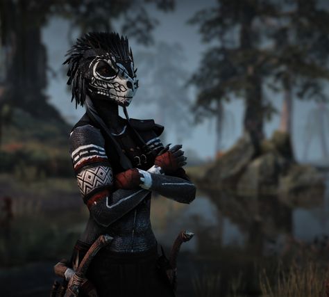 ESO Fashion | Situth [NA] (Elder Scrolls Online) Elder Scrolls Art, Hunter Gatherer, Elder Scrolls Online, Elder Scrolls, Skyrim, Fantasy Character Design, Samurai Gear, Online Fashion, Video Game