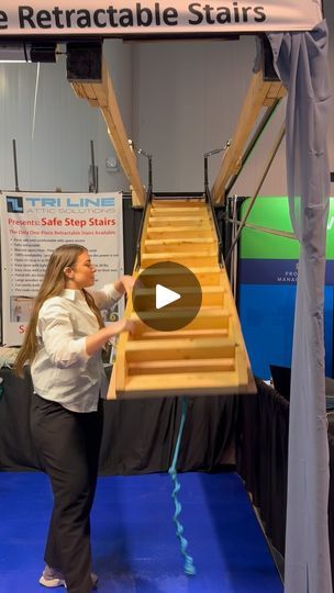 144K views · 757 reactions | Full retractable attic stairs! Thoughts?

Product seen at the @intlbuildersshow

#attic #stairs #construction #contractor #remodel #house #garage | TOOLS by Design | TOOLS by Design · Original audio Attic Stairs Pull Down, Retractable Stairs, Stairs Diy, Remodel House, Attic Staircase, House Garage, Attic Stairs, Diy Stairs, Attic Rooms