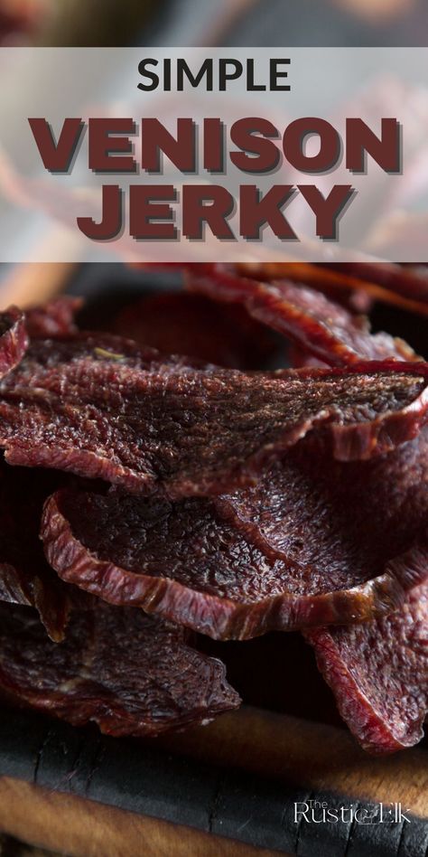 Jerky Marinade Recipes, Jerky Recipes Dehydrator, Deer Jerky Recipe, Venison Jerky Recipe, Jerkey Recipes, Venison Backstrap Recipes, Deer Jerky, Smoked Venison, Smoked Jerky