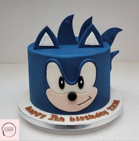 Sonic Cakes For Boys, Sonic Hedgehog Cake, Birthday Cake Boys, Sonic Birthday Cake, Sonic The Hedgehog Cake, 9th Birthday Cake, Sonic Cake, Hedgehog Cake, Sonic Hedgehog