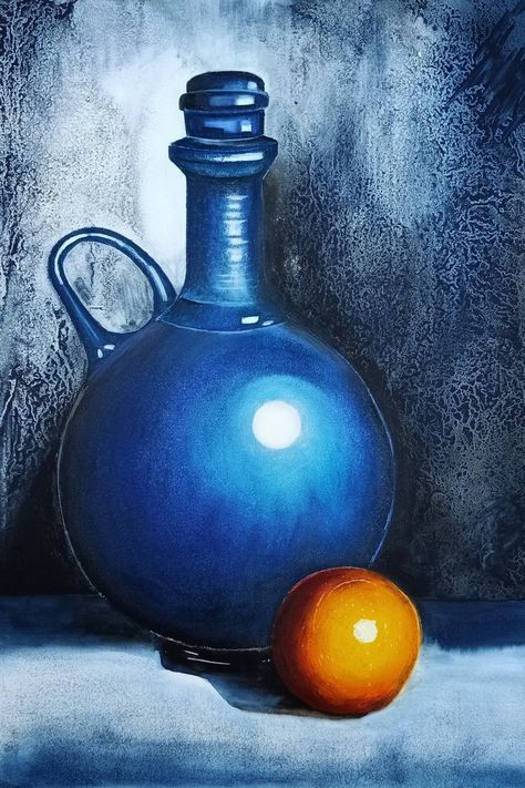 Still Life In Oil Pastels, Oil Pastel Still Life For Beginners, Still Life Soft Pastel Drawing, Realistic Pastel Drawings, Still Life With Oil Pastels, Still Life Pastel Drawing, Still Life Drawing Oil Pastels, Still Life Painting Oil Pastel, Still Life Drawing Colour