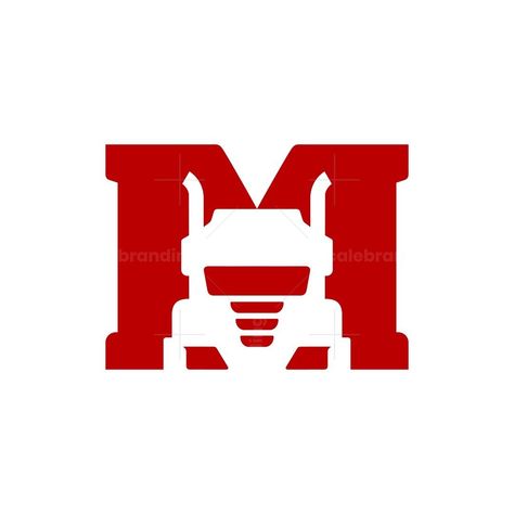 Letter M Truck Logo The Letter M Truck Logo a combination of Initial M and Front Truck, with a modern, simple and elegant logo concept, this logo is suitable for various types of companies M Letter Logo Design, Trucking Logo, Truck Logo, The Letter M, Initial M, M Letter, Elegant Logo, Letter Logo Design, Letter M