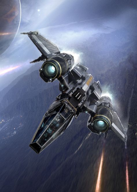 Space Fighter, Sci Fi Spaceships, Space Ship Concept Art, Starship Concept, Heroic Fantasy, Space Battles, Sci Fi Ships, Spaceship Art, Spaceship Concept