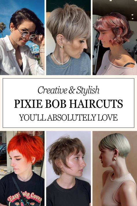 From sleek and polished to tousled and textured, these 31 pixie bob haircuts offer something for everyone. Find your perfect style and pin it for your next salon appointment! Asymmetrical Pixie Bob, Pixie Bobs, Textured Pixie, Pixie Bob Haircut, Asymmetrical Pixie, Layered Bobs, Haircut Inspiration, Bob Styles, Pixie Bob