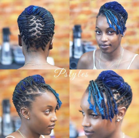 Loc Updo Short Hair, Loc Up Dos, Women Loc Styles Hairstyles Updo, Short Loc Updos For Women, Short Loc Styles For Women Updo, Loc Updo Styles Short, Barrel Loc Styles Women, Short Loc Styles For Women, Knotless Braid Hairstyles