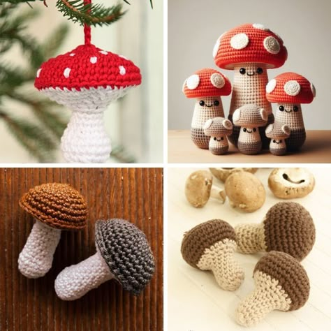 Discover charming crochet mushroom patterns! Perfect for cozy decor, whimsical gifts, or nature-inspired projects. Easy-to-follow designs for all skill levels. Free Crochet Patterns For Mushrooms, Mushroom Amigurumi Pattern, Crochet Chapstick Holder Pattern Free Mushroom, Tiny Mushroom Crochet Pattern Free, Free Crochet Patterns Mushroom, Crochet Mushroom Ornament, How To Crochet A Mushroom For Beginners, Mini Mushroom Crochet Pattern, Crochet Mushroom Amigurumi