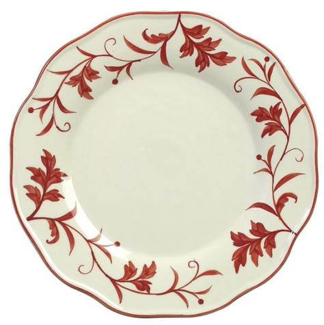 british dinner plates | RED LEAF DINNER PLATE 10.75" Andrea by Sadek British Dinner, Red Porcelain, Contemporary Pottery, Luxury Tableware, White Cottage, Painted Plates, Red Leaves, China Painting, Stone Inlay