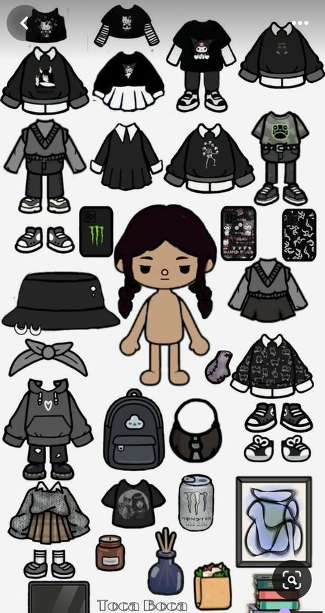 Toca Boca Paper Doll, Free Printable Planner Stickers Kawaii, Pokemon Craft, Free Printable Planner Stickers, Paper Dolls Clothing, Paper Dolls Diy, Paper Toys Template, Dollhouse Printables, Paper Doll Template