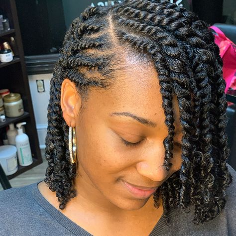 Natural Hair Flat Twist, Flat Twist Styles, Flat Twist Hairstyles, Natural Braided Hairstyles, Twisted Hair, Natural Twists, Protective Hairstyles For Natural Hair, Natural Hair Twists, Twist Styles