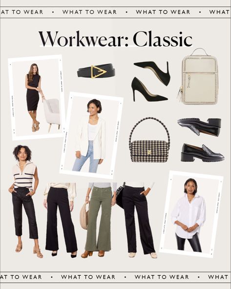 Classic workwear fashion finds Classic Workwear, Outfits For Work, Practice Outfits, Work Style, Workwear Fashion, Anine Bing, Weekend Outfit, Penny Loafers, Work Outfits