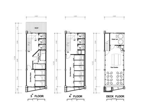 Gallery of Ora Hostel / Sea Architecture - 29 Hostel Plans, Sea Architecture, Student Hostel, Hostel Design, Hotel Floor Plan, Hostels Design, Hostel Room, Bathroom Dimensions, Hotel Floor