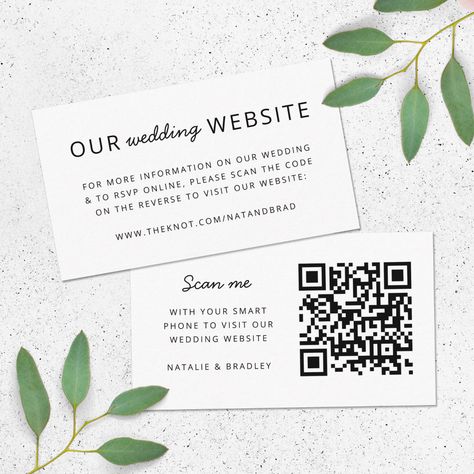 Qr Rsvp Card, The Knot Wedding Website, Minimalist Design Style, Retro Wedding Invitations, Rsvp Online, March Wedding, Wedding Invitation Inspiration, Wedding Enclosure Cards, November Wedding