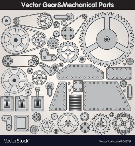 Gear Drawing, Steampunk Patterns, Wood Craft Patterns, Mechanical Engineering Design, Mechanical Parts, School Murals, Mechanical Art, Desert Art, Steampunk Design