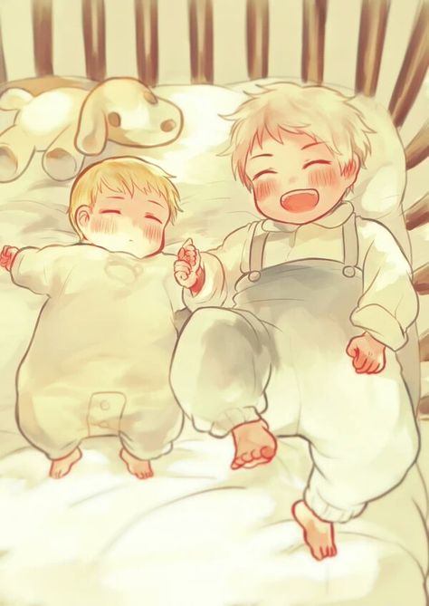 Baby Prussia and Germany Germany Hetalia, Twin Peaks Fashion, Gilbert Beilschmidt, Hetalia Germany, Germany And Prussia, Hetalia Anime, Hetalia Fanart, Hetalia Axis Powers, Axis Powers