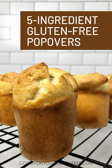 Gluten Free Popovers Recipes, Gf Popovers, Gluten Free Popovers, Gf Rolls, Popover Recipe, Gf Breakfast, Gluten Free Sides, Gluten Free Biscuits, Gluten Free Recipes Bread