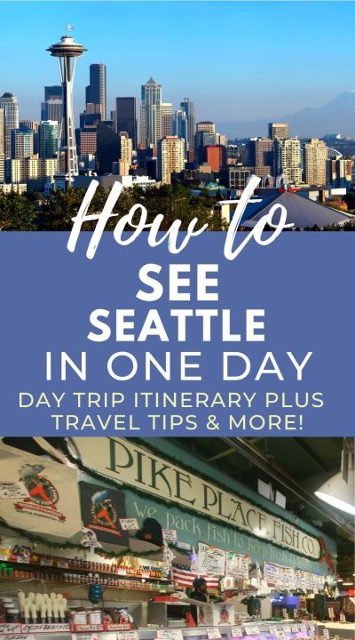 Planning a day trip to Seattle is super simple with these travel tips for how to see the best of Seattle in one day. You need to check out this Seattle one-day itinerary written by a Seattle native. Includes tips for where to stay, where to eat and what to see. Seattle Itinerary, Seattle Travel Guide, Seattle Vacation, Washington Seattle, Seattle Hotels, Seattle Travel, Visit Seattle, Pike Place Market, Usa Travel Guide