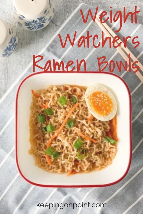 This is a quick and easy recipe! Weight Watchers Food Points, Pantry Recipe, Weight Watchers Meals Dinner, Weight Watchers Lunches, Weight Watchers Meal Plans, Ramen Bowls, Perfect Pantry, Weight Watchers Soup, Weight Watchers Recipes Desserts