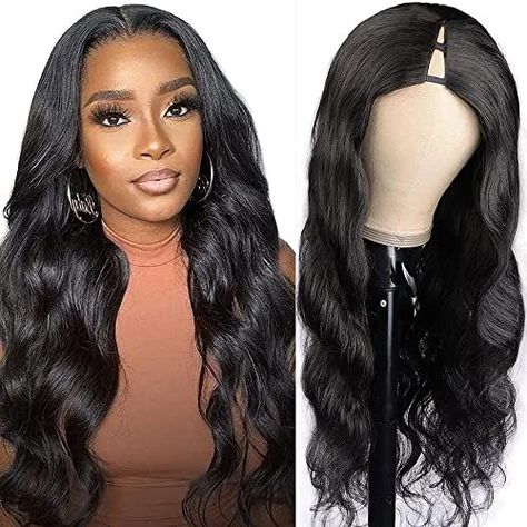 Upgrade your hairstyle with the Xagujpo V Part Wig! Made from Brazilian Virgin Human Hair, this body wave wig is perfect for Black women. It features a U Part design, allowing you to blend your natural hair seamlessly. The glueless, full head clip-in style guarantees easy application. With 180% density and a length of 28 inches, it provides a voluminous and natural look. Get ready to turn heads and enhance your beauty. #AD #SPONSORED Best Hair Dye, My First Wig, Hair Wigs For Black Women, U Part Wigs, Lace Front Wigs Human Hair, Hair Appointment, Wig Human Hair, Lace Front Human Hair, Half Wigs