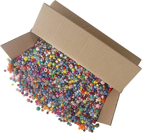 Amazon.com: The Beadery Bonanza 5LB of Mixed Craft Beads, Sizes, Plastic, Round, Multicolor Sequin Crafts Diy, Beer Cap Projects, Large Hole Bead Jewelry, Keys Crafts, Crafts With Cds, Diy Glass Beads, Bead Shopping, Flower Stakes, Bead Buddies