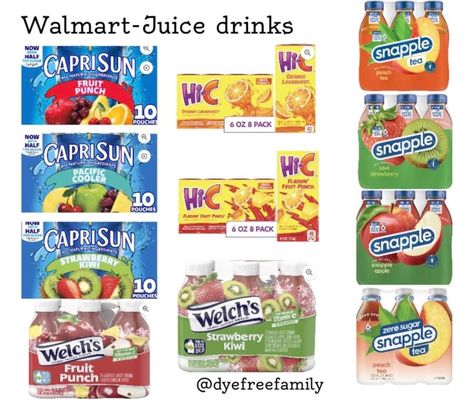 Dye Free Dye Free Drinks For Kids, Dye Free Drinks, Red Dye Free Foods, Dye Free Snacks, Red Dye 40, Dye Free Foods, Kid Friendly Drinks, Healthy Food Alternatives, Red Dye