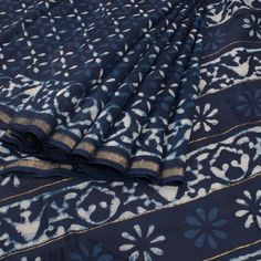 Indigo Cotton Saree, Chanderi Cotton Saree, Indigo Saree, Pure Cotton Sarees, Latest Sarees Online, 50 Blouse Designs, Simple Saree Designs, Cotton Sarees Online, Lace Saree