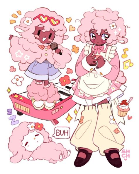 Sanrio Human Art, My Sweet Piano Fanart, Hello Kitty Human Drawing, Sanrio Gijinka, Human Sanrio, Sanrio Oc, Hello Kitty Fanart, Sanrio Fanart, Oc Doodles