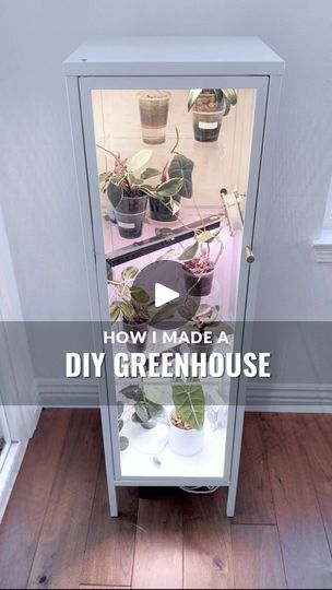 18K views · 385 reactions | Full version is up on my YöuTübe 📺💕👉Comment “LINKS” and I’ll share everything I used to convert this $39 IKEA cabinet into a functioning greenhouse along with the long form tutorial. It’s also all Iinked on my 📄. This IKEA Baggebo greenhouse cabinet is an easy, entry-level DIY project that beautifully replicates the ideal environment for new plants, propagations, and tropical plants with higher humidity needs. The price point is also super affordable!I’ve made several different greenhouses (Akerbar, Rudsta, and Baggebo) and the materials I bought were enough to cover all three cabinets - all tutorials also on my Y0üTubeIf you don’t need the higher humidity, then you can de-accessorize as much as you want. If you haven’t noticed, I just love DIY customization Baggebo Greenhouse, Build A Greenhouse Diy, Baggebo Ikea, Ikea Baggebo, Ikea Greenhouse Cabinet, Repurposed China Cabinet, Greenhouse Cabinet, Repurposed China, Billy Oxberg