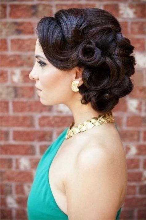 Vintage Updo, Retro Wedding Hair, Side Bun, Prom Hairstyles For Short Hair, Vintage Wedding Hair, Elegant Wedding Hair, Shoulder Hair, Short Hair Tutorial, Hairstyle Gallery