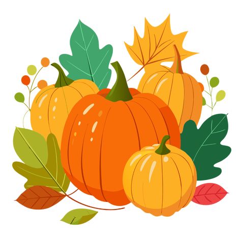 Assorted Pumpkin Clipart with Fall Leaves Apple Template, Pumpkin Vector, Pumpkin Illustration, Pumpkin Images, Pumpkin Thanksgiving, Pumpkin Leaves, Leaf Clipart, Pumpkin Clipart, Pumpkin Jack