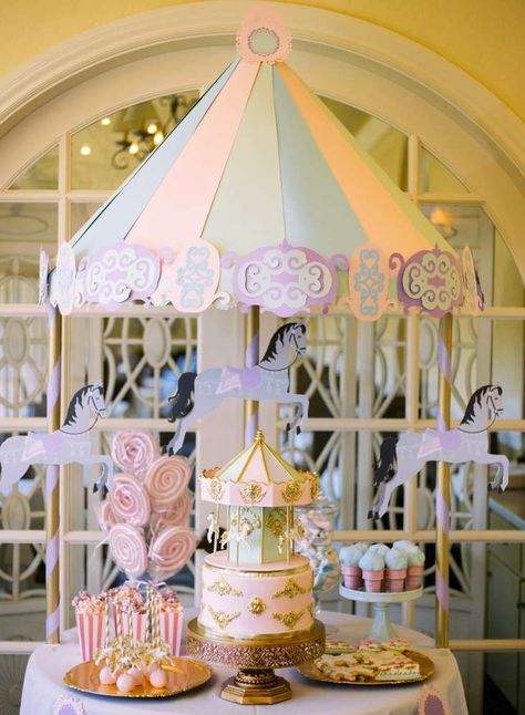 This dessert table at this Carousel of Dreams Birthday Party is absolutely gorgeous!! Check out the party. See more party ideas and share yours at http://CatchMyParty.com Fall Apitizers, Fall Preparation, Journal Photoshoot, Dreams Birthday Party, Fall Nailpolish, Carousel Ideas, Background Makeup, Makeup Meme, Gift Images