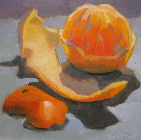 "Peeled Orange" - Original Fine Art for Sale - © Robin Rosenthal Peeled Orange, Peggi Kroll Roberts, Orange Painting, Food Painting, Fruit Painting, Impressionism Art, Orange Art, Daily Painting, A Level Art