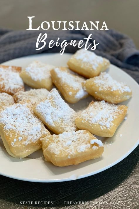 New Orleans Recipes Louisiana, New Orleans Cooking, Louisiana Soul Food, Louisiana Food Recipes, Louisiana Desserts, Louisiana Recipes Dessert, Cajun Desserts Louisiana Sweet Treats, Louisiana Food, New Orleans Style Beignets