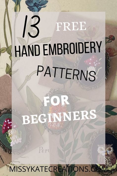 Embroidery Patterns For Beginners, Bug Embroidery Designs, Beginner Hand Embroidery, Simple Hand Embroidery, Bee Embroidery Design, Bugs Embroidery, Animal Embroidery Patterns, Hand Stitching Techniques, Free Embroidery Patterns