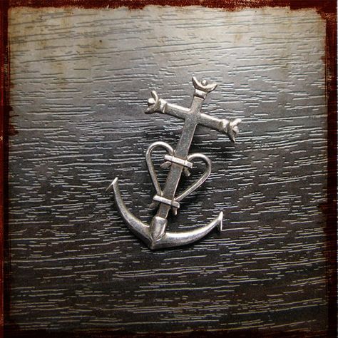 ✝Cross♥Heart⚓Anchor~ Faith/Hope/Love (Antique French Silver 925 Vintage ) French Sailor, Faith Hope Love Tattoo, Sailor Tattoo, Anchor Tattoos, Faith Hope And Love, Cross Heart, Navy Mom, Cross Art, Ink Ideas