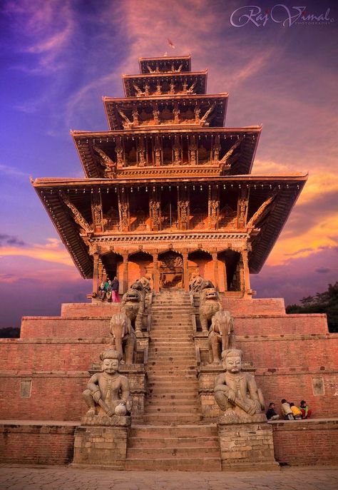 Nyatapola Temple, Newari Architecture, Nepali Architecture, Bhaktapur Nepal, Two Lions, Two Elephants, Nepal Kathmandu, Road Trip Map, Ancient Indian Architecture