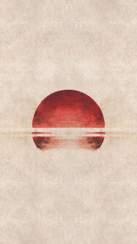 Hokusai's Japanese sunset mobile wallpaper, beige nature background, remixed by rawpixel | premium image by rawpixel.com / Aom W. Japanese Sunset Art, Japan Background Aesthetic, Japanese Background Aesthetic, Japanese Abstract Art, Japanese Art Background, Japan Art Aesthetic, Japanese Sun Art, Hokusai Wallpaper, Aesthetic Japanese Wallpaper