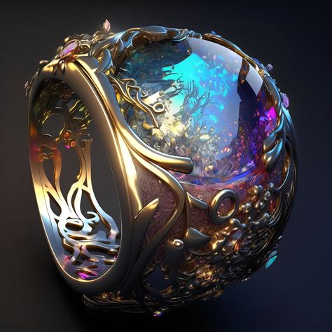 Magic ring. #ring #jewellery #magic #fantasy #aiart #midjourney #generativeart #ai #digitalart #genart Mirror Fantasy Art, Fantasy Rings Magic, Fantasy Rings, Fantasy Jewelry Magic, Fantasy Jewellery, Magic Rings, Magic Academy, Jewelry Magic, Fantasy Ring