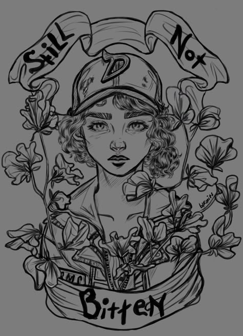 Clementine Violet Twd, Walking Dead Tattoo, Clementine Walking Dead, Twd Telltale, The Walking Dead Game, The Walkind Dead, Twd Game, The Walking Dead Telltale, Walking Dead Art