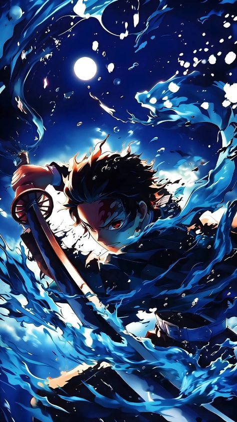 Tiktok Wallpaper Aesthetic, Film Jurassic World, Water Breathing, Tiktok Wallpaper, Anime Kingdom, Amazing Wallpaper, Water Illustration, Ninja Art, Naruto Boruto