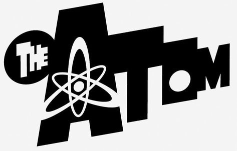 THE ATOM designed by Rian Hughes for the TANGENT COMICS: THE ATOM one-shot from 1997. Image from Rian's book "Logo-a-Gogo," image © DC Comics. Comic Book Logo Design, Atomic Logo, Atom Logo, Dc Comics Logo, Comics Logo, Logo Instagram, Book Logo, Neon Logo, Title Design