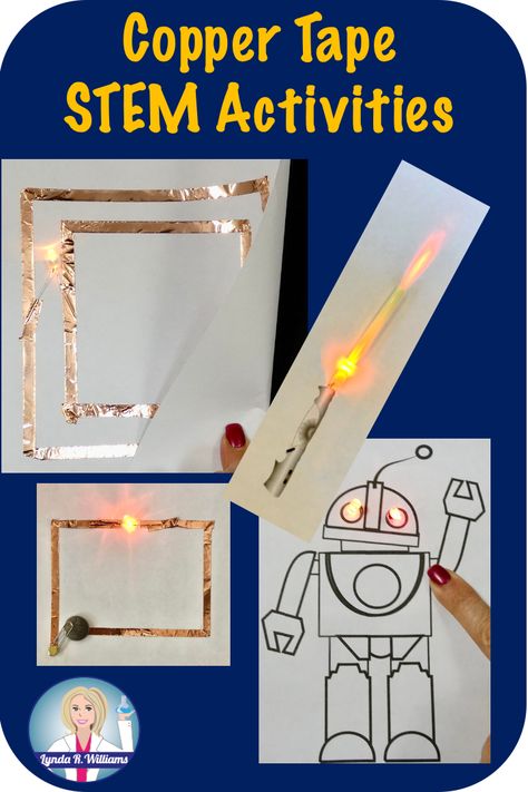 Stem Electricity Activities, How To Create Electricity, Paper Circuits Templates, Led Diode Projects, Copper Tape Circuit, Stem Circuit Activities, Copper Tape Crafts, Electric Circuit Projects Ideas, Paper Circuits Projects