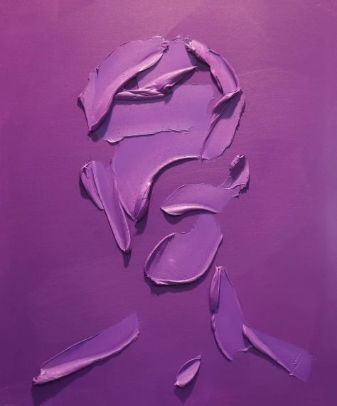 Elena Gual, Purple Moodboard Painting, Elena Gual Art, Purple Oil Painting, Purple Oil Painting Aesthetic, Evgenia Ermilova Sculpture Painting, Drywall Art, Plaster Wall Art, Fine Art Painting Oil