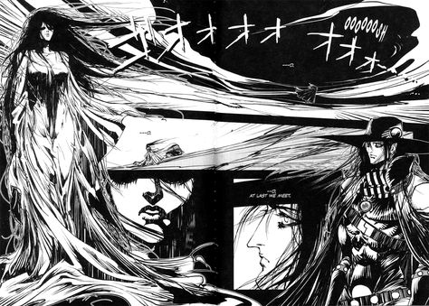 Vampire Hunter D, Comic Book Art Style, Vampire Hunter, Drawing Sketching, Manga Pages, Art Icon, Western Art, Comic Books Art, Image Boards