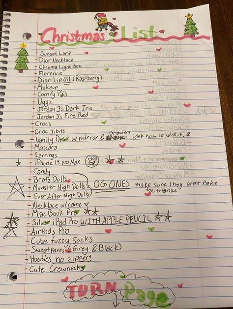 Christmas, Christmas list ideas, Christmas ideas Christmas List Layout Ideas, Christmas List On Paper, Christmas List Layout, Christmas Wishlist Ideas On Paper, Christmas List Ideas On Paper, Christmas List Idea, Christmas Wishlist Ideas, Red Crocs, Christmas Checklist