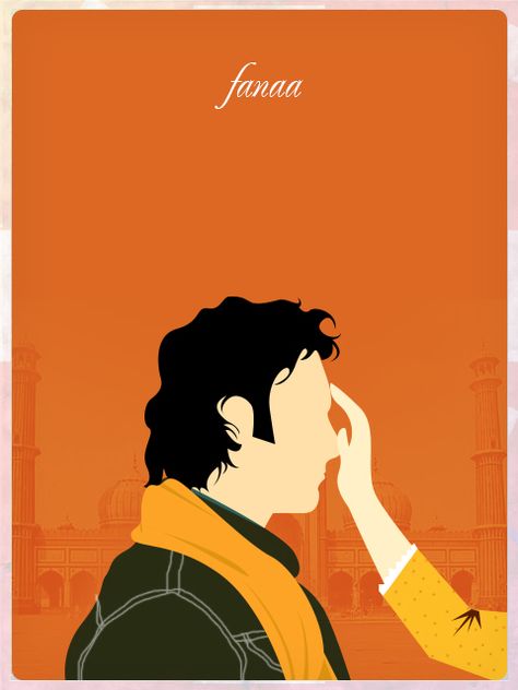 Bollywood Movie Posters Art, Fanaa Movie, Anime Art Base, Fanaa Film, Minimal Posters, Art Bases, Canvas Ar, Guess The Movie, Movie Quiz