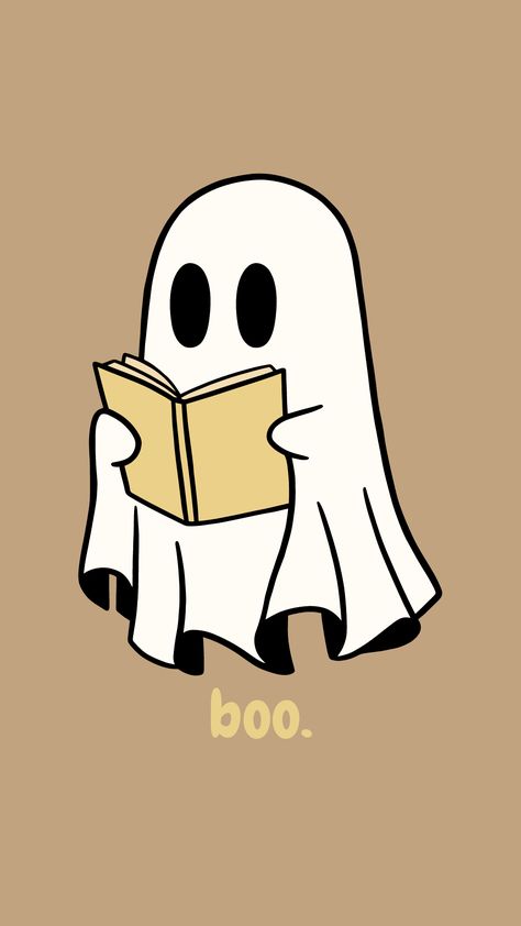 Ghost Reading Wallpaper | Reading Wallpaper | Book Wallpaper | October Wallpaper Ghost Reading Wallpaper, Book Backgrounds Aesthetic, Halloween Kindle Wallpaper, Wallpaper Backgrounds Ghost, Ghost Reading Book Tattoo, Ghost Reading Tattoo, Cute Ghosts Wallpaper, Ghost Reading A Book Tattoo, Wallpaper Iphone Ghost